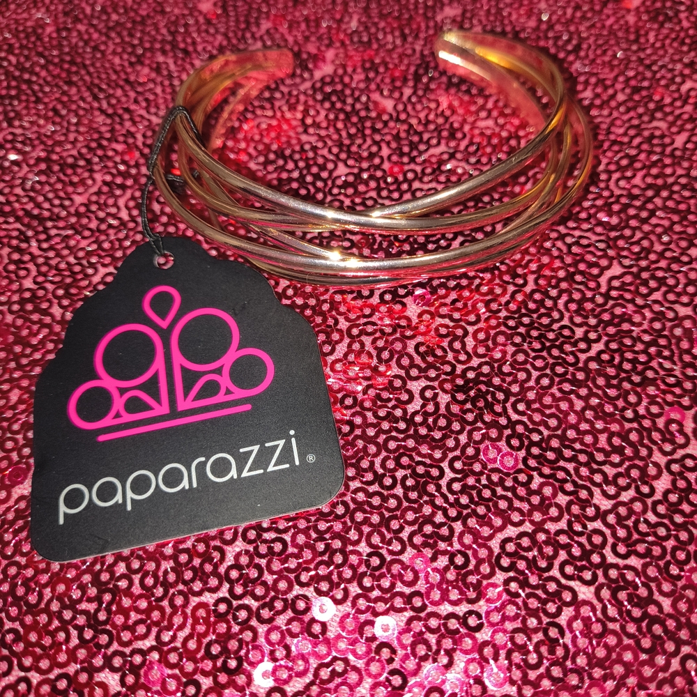 Paparazzi Shiny Rose Gold Bangle Bracelets